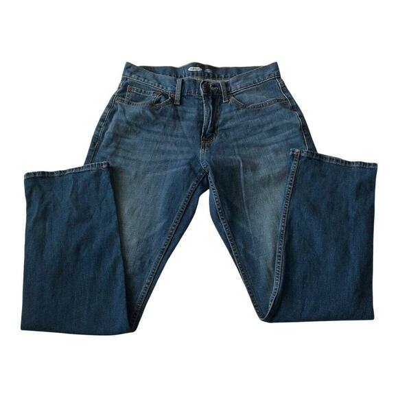 Old Navy Mens Size 28 Straight Leg Built In Flex Denim Blue Jeans Inseam 29 inch - Picture 2 of 8